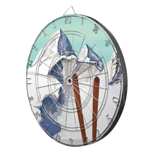 スキー山 ダーツボード (正面右)