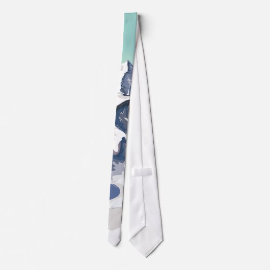 スキー山 ネクタイ (裏面)