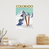 スキー山 ポスター (キッチン)