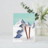 スキー山 ポストカード (スタンド正面)