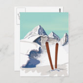 スキー山 ポストカード (正面/裏面)