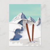 スキー山 ポストカード (正面)