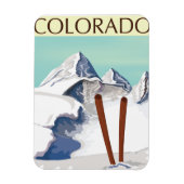 スキー山 マグネット (縦)