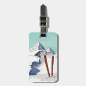 スキー山 ラゲッジタグ (正面縦)