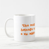 スキー常習者のマグ コーヒーマグカップ (左)