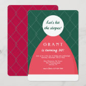 スキー帽の招待状 招待状 (正面/裏面)