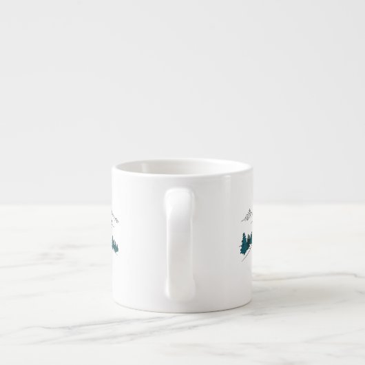 スキー後のスキーシーン冬のスポーツ エスプレッソカップ (裏面)