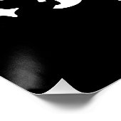 スキー後のパーティースコード 黒と白 ポスター (コーナー)