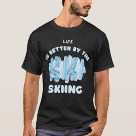スキー愛好家のためのパーツTシャツの準備 Tシャツ