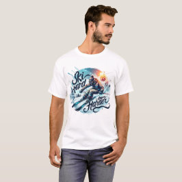 スキー懸命アプレーズハードル | アパーズスキーヤー Tシャツ