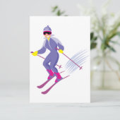 スキー招待状 招待状 (スタンド正面)