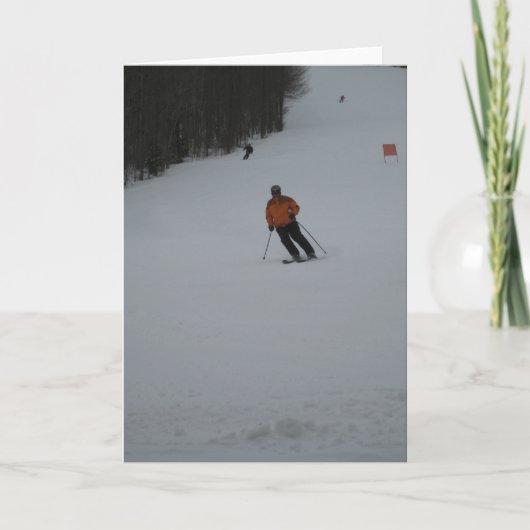 スキー挨拶状 カード (正面)