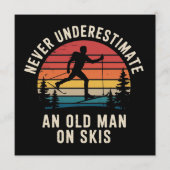 スキー旅行で老人の実力を過小評価するな 招待状 (正面)