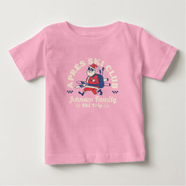 スキー旅行のカスタムデザインTシャツ（家族・友達・グループ） ベビーTシャツ