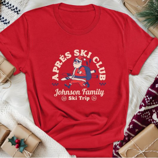スキー旅行のカスタムファミリー・友達グループスキーウェア Tシャツ