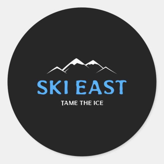 スキー東で氷を踏み固める ラウンドシール (正面)