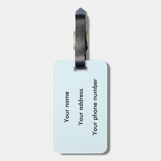 スキー松の木かわいい雪スポーツ冬 ラゲッジタグ (裏面縦)