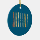 スキー板ギフト セラミックオーナメント (右)