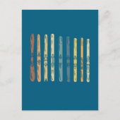 スキー板ギフト ポストカード (正面)