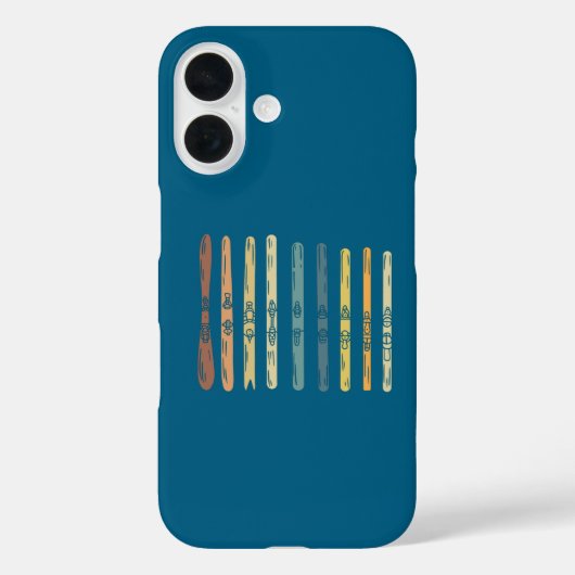 スキー板ギフト Case-Mate iPhoneケース (裏面)