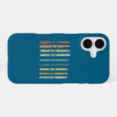 スキー板ギフト iPhone 16ケース (裏面横)