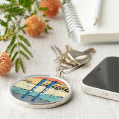 スキー板ヴィンテージ キーホルダー (側面)