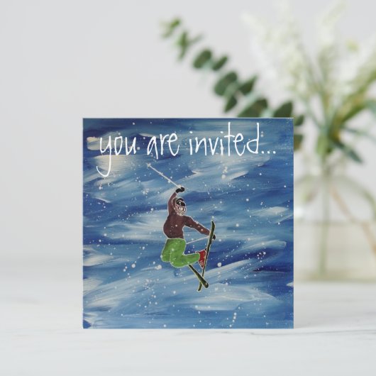 スキー案内 招待状 (スタンド正面)