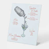 スキー水彩ドリンクバー 台座サイン (正面)