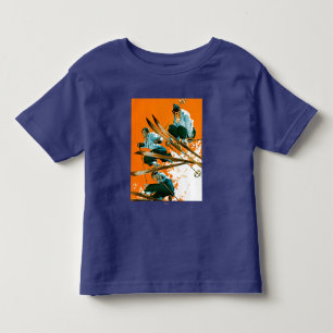 スキー溶接によるスキージャンパー トドラーTシャツ