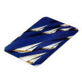 スキー溶接による帆船レガッタ マグネット (左側)