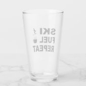 スキー燃料繰り返し タンブラーグラス (裏面)