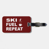 スキー燃料繰り返し ラゲッジタグ (裏面横)