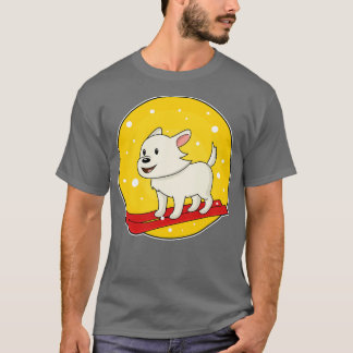 スキー犬 Tシャツ