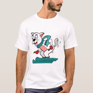 スキー猫 Tシャツ