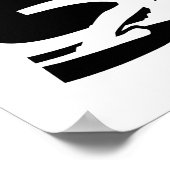 スキー生まれの下り坂へ ポスター (角)