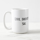 スキー用のマグカップ コーヒーマグカップ (左)