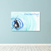 スキー用サインインメモリーボード キャンバスプリント (インサイチュ (ウッドフロア))