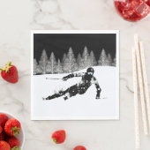 スキー用スノーボード・プロスキーヤー スタンダードランチョンナプキン (インサイチュ)