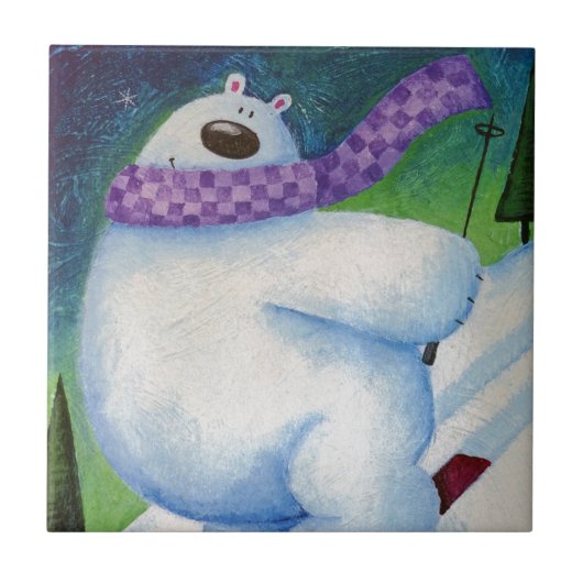 スキー用ホッキョクグマ タイル (正面)