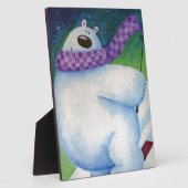 スキー用ホッキョクグマ フォトプラーク (側面)