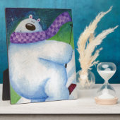 スキー用ホッキョクグマ フォトプラーク (側面)