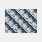スキー用ホッキョクグマ フリースブランケット (正面(横))