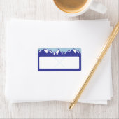 スキー用リフトチケットマッチング差出人住所ラベル ラベル (インサイチュ)