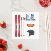 スキー用具紙ナプキンス スタンダードカクテルナプキン (インサイチュ)