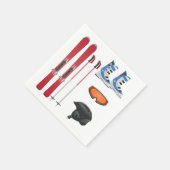 スキー用具紙ナプキンス スタンダードカクテルナプキン (角)