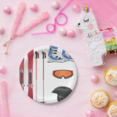 スキー用具紙プレート ペーパープレート (パーティー)