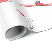 スキー用極熊パターン ラッピングペーパー (ロールコーナー)