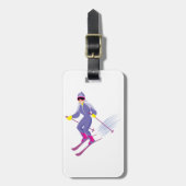 スキー用荷物タグ ラゲッジタグ (正面縦)