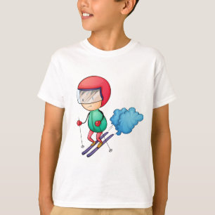 スキー男の子 Tシャツ