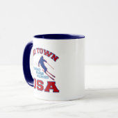 スキー町米国、Steamboat Springs、コロラド州 マグカップ (正面左)